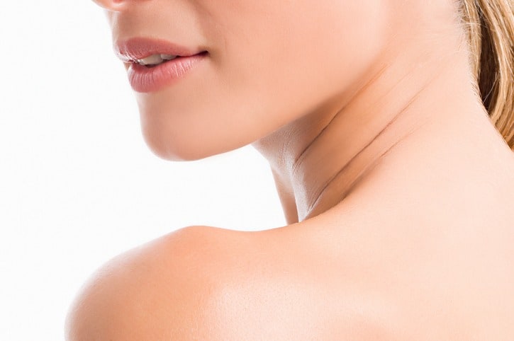 woman with nice chin line