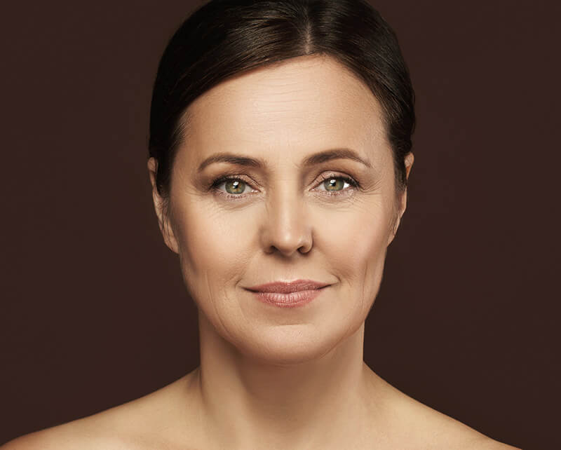 Mature woman's face