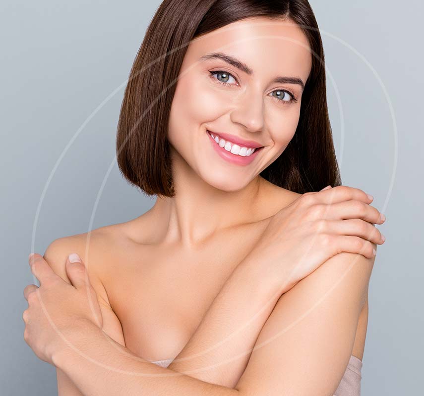 Young woman with short hair