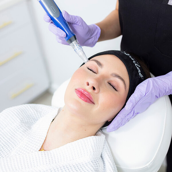 Woman getting a skinfirm procedure